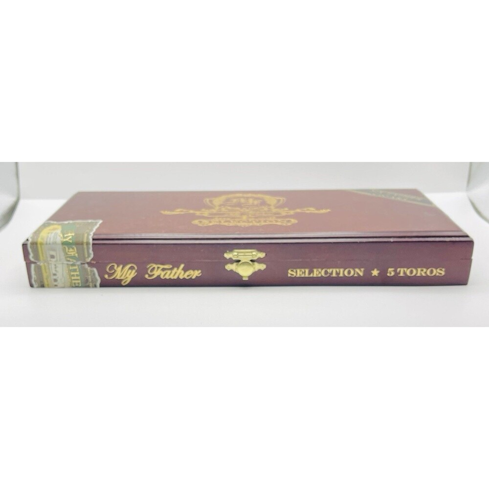 My Father Selection 5 Toros Empty Wooden Cigar Box Garcia & Garcia Nicaragua